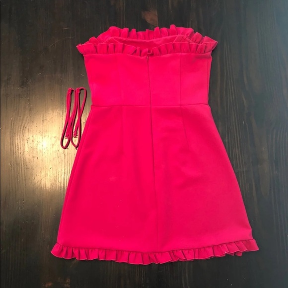 red ruffle french connection dress - Picture 2 of 7